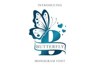Butterfly Monogra: a Creative Font for Beautiful Projects