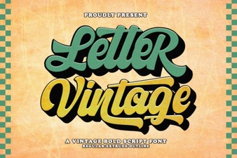 Vintage Lettering Fonts for Creative Design Projects