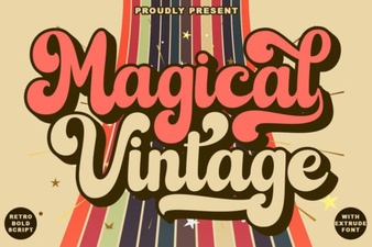 Magical Vintage Fonts for Design & Creativity