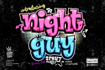Night Guy Font: Creative Typography Projects