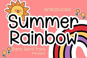 Bright Summer Fonts for Creative Designs