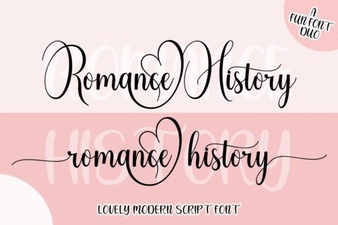 Romantic Fonts for Timeless Historical Projects