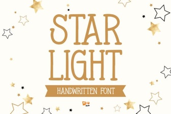 Star Light Font: a Glimmering Display Font